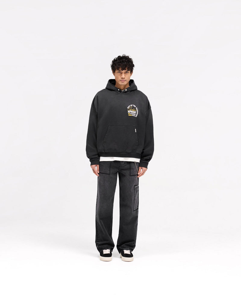 Out Of The Shadows Hoodie - Stained Black