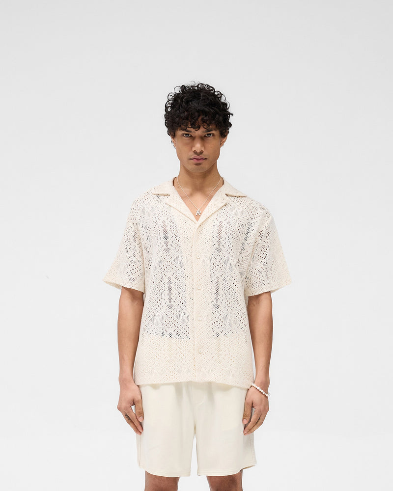 All Over Crochet Shirt - Off White