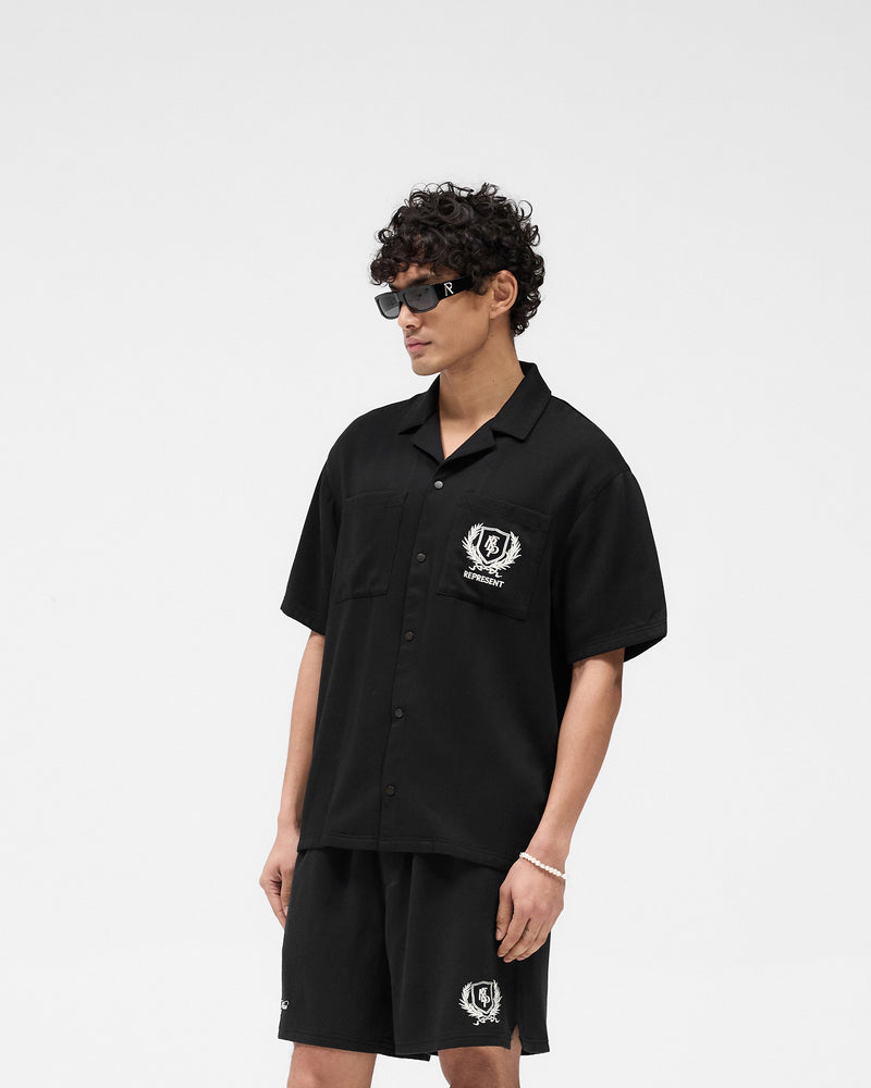 Represent Crest Shirt - Jet Black