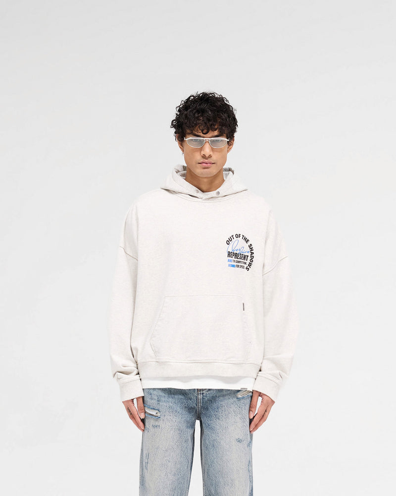 Out Of The Shadows Hoodie - Cream Marl