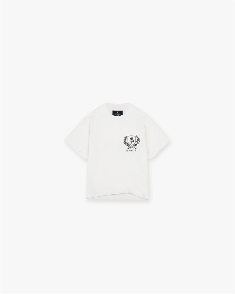 Mini Crest T-Shirt - Flat White