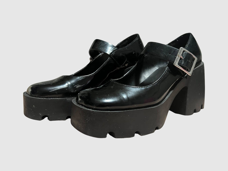 CHUNKY PLATFORM HEELS BLACK - SM REBOOTED