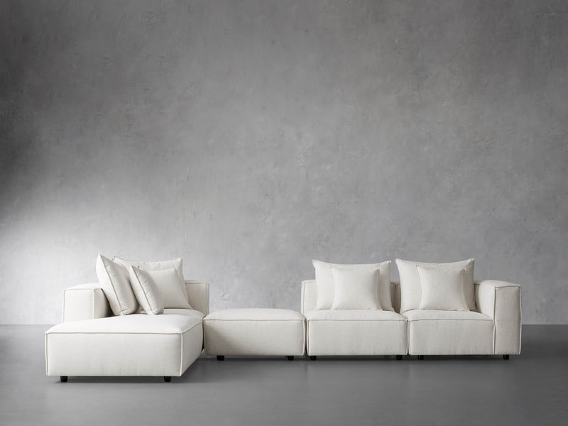 Coburn Five Piece Bumper Sectional