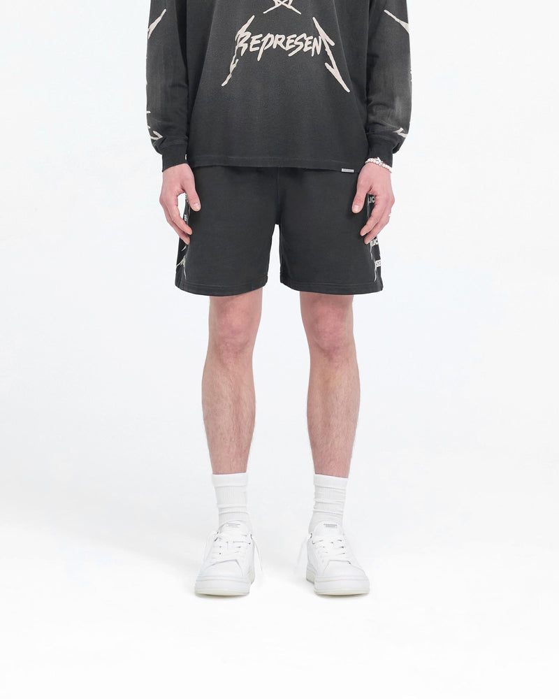Represent X Metallica Local Crew Short - Stained Black