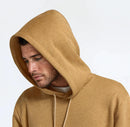 Unisex Merino Blend Hoodie - Stony Beige Heather