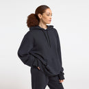 Unisex Merino Blend Hoodie - True Black