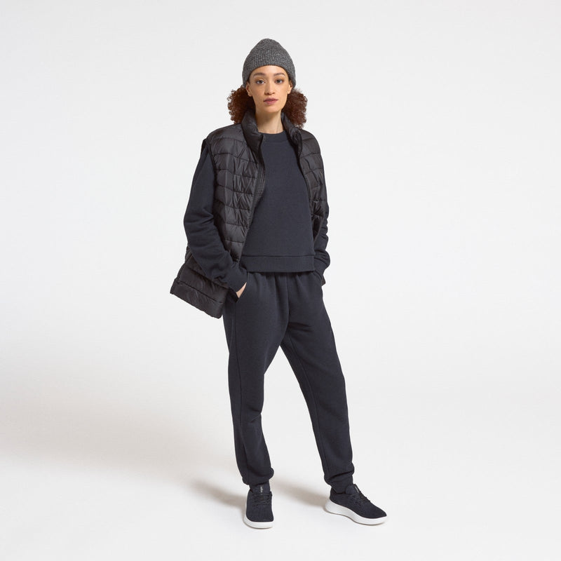 Women's Merino Blend Sweatshirt - True Black