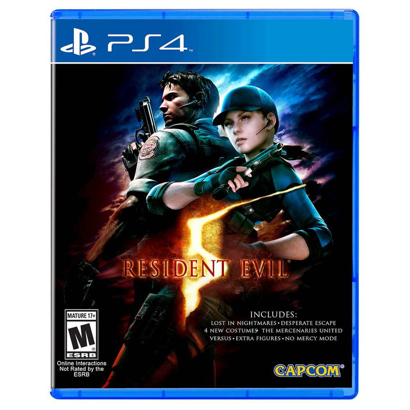 Resident Evil 5, Capcom, PlayStation 4 New Mature Video Games.