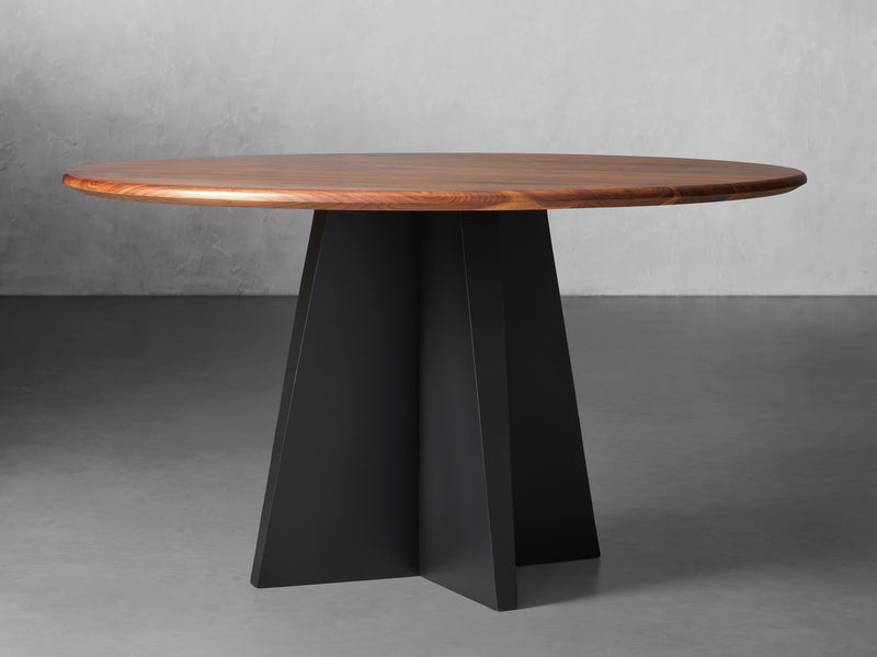Jacob Round Dining Table with Vertex Base