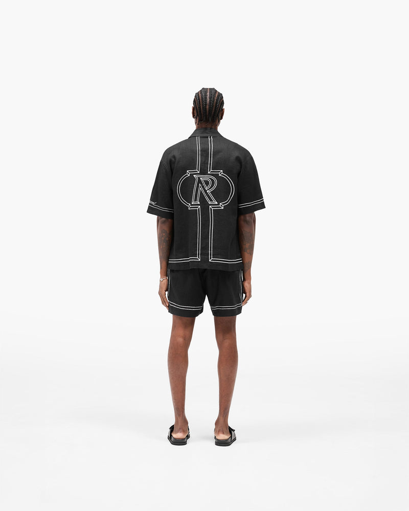 Border Shirt - Jet Black