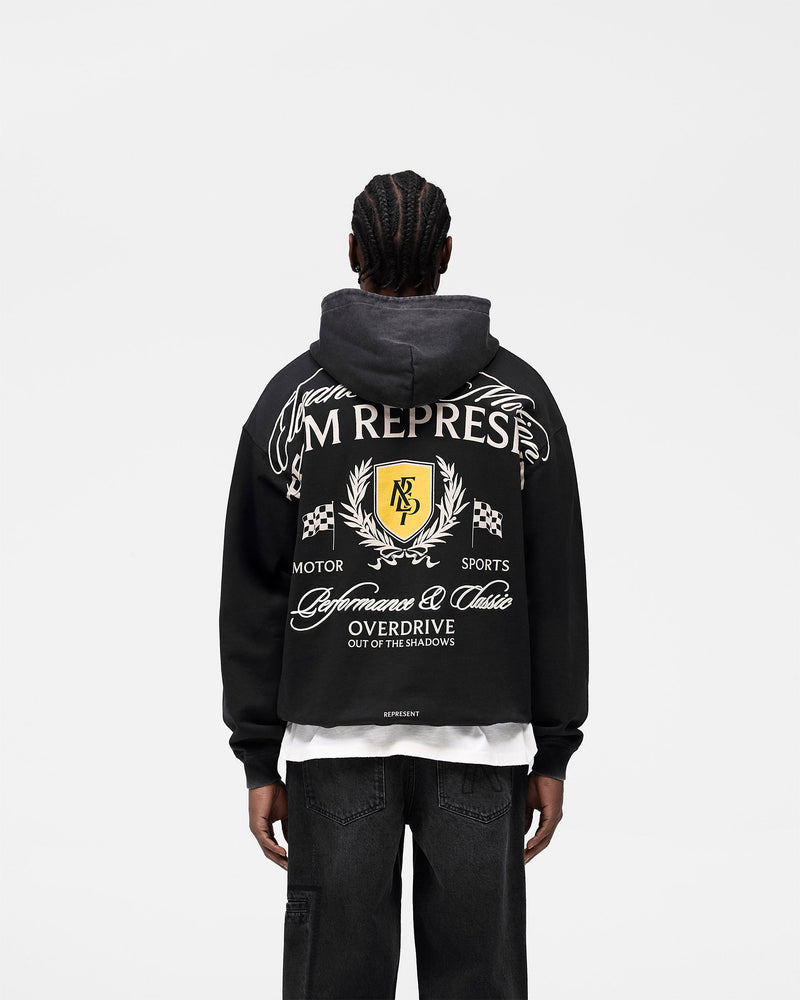 Crest Hoodie - Vintage Black