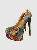 Dyvinal Rhinestone Multicolored Pumps - SM REBOOTED