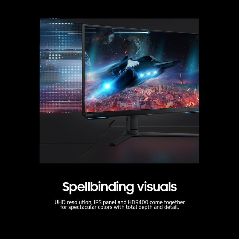 Samsung Odyssey G70B 28" 4K UHD IPS 144Hz 1ms G-Sync Compatible Gaming Monitor - LS28BG702ENXGO