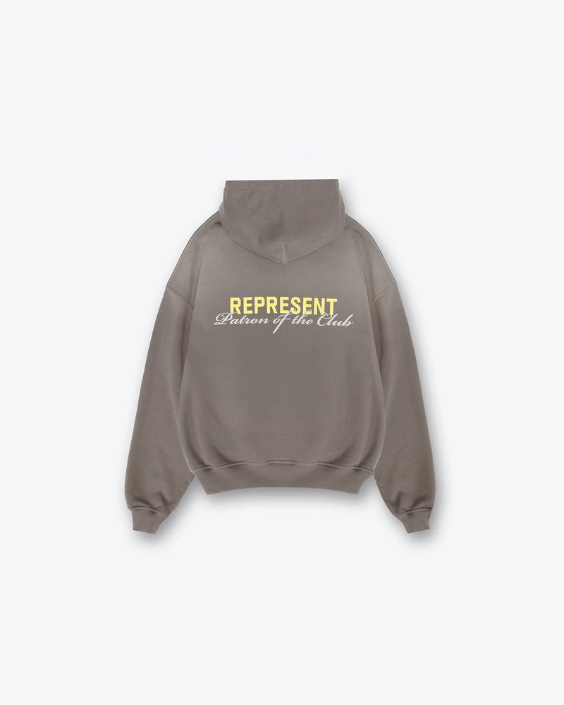 Patron Of The Club Hoodie - Washed Olive
