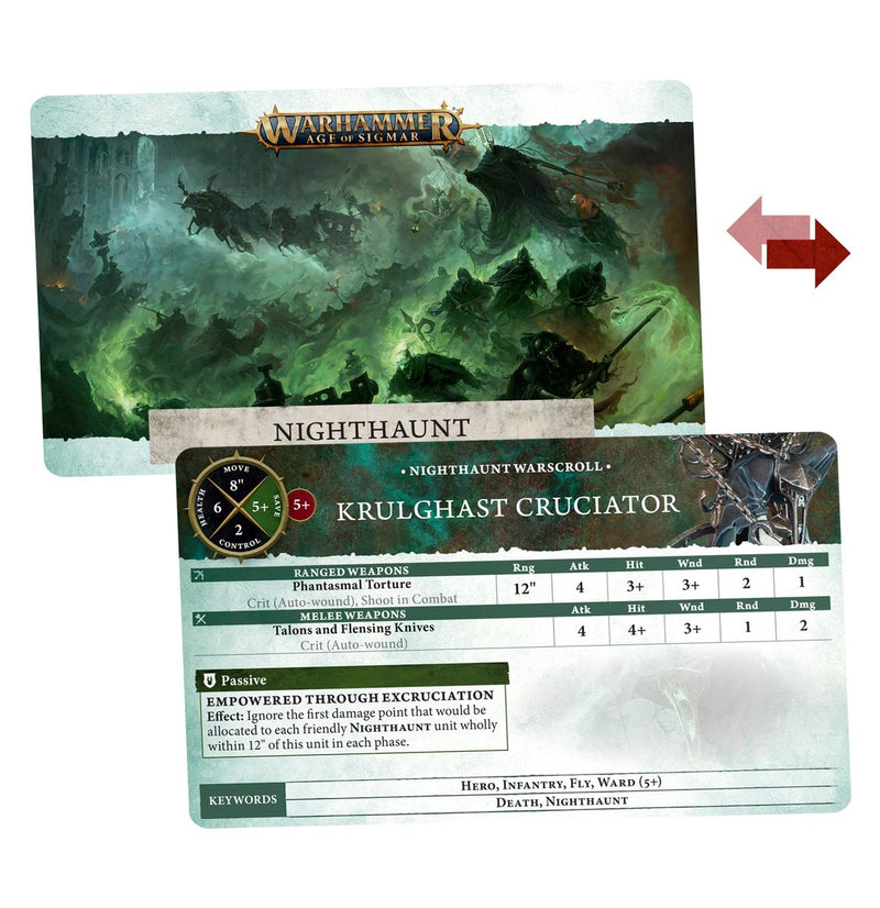 Warscroll Cards: Nighthaunt (EN) (Warhammer Age of Sigmar | 91-15) (Pre-order)