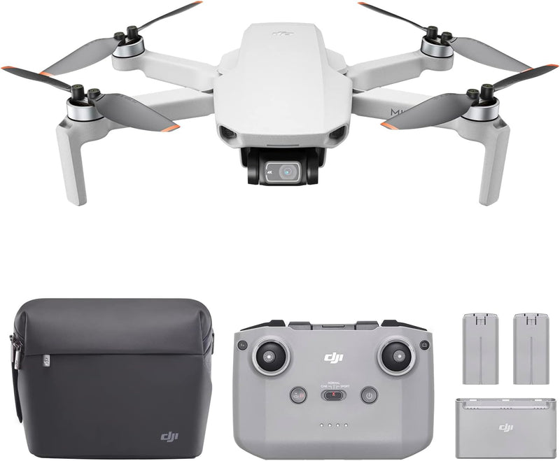 DJI Mini 4K, Drone with 4K UHD Camera for Adults, Under 249 g, 3-Axis Gimbal Stabilization, 10km Video Transmission, Auto Return, Wind Resistance, 1 Battery for 31-Min Max Flight Time, Intelligent Flight