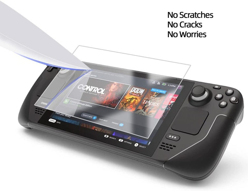 Steam Deck Tempered Glass Screen Protector, Compatible with Valve Steam Deck 2022, Mytrix Transparent HD Clear Anti-Scratch Bubble Free, Easy Installation 9H Hardness Slim HD Clear