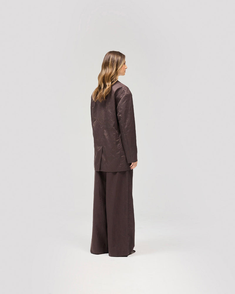 Crimp Trouser - Black Coffee