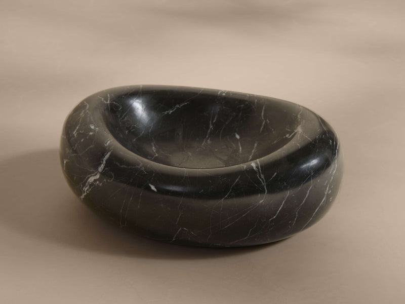 Aster Soap Dish in Black Marquina