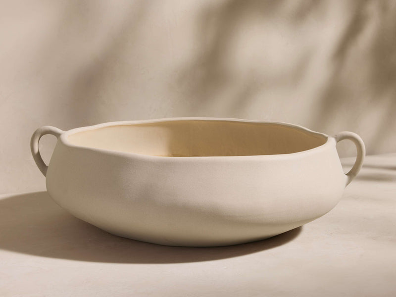 Calixta Oval Handled Low Bowl