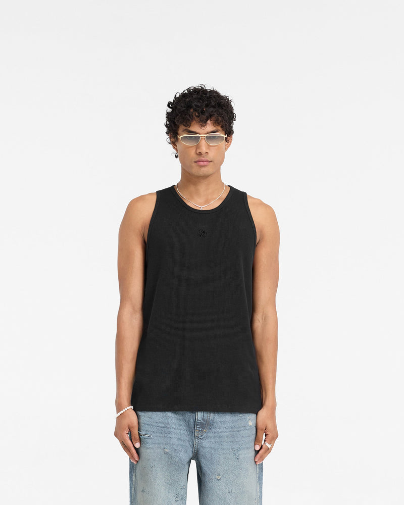 Represent X Duke + Dexter Ribbed Vest - Black