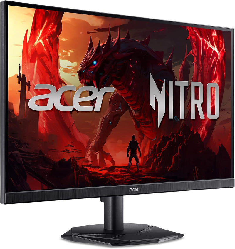 Acer Nitro KG241Y Sbiip 23.8” Full HD (1920 x 1080) VA Gaming Monitor | AMD FreeSync Premium Technology | 165Hz Refresh Rate | 1ms (VRB) | ZeroFrame Design | 1 x Display Port 1.2 & 2 x HDMI 2.0,Black