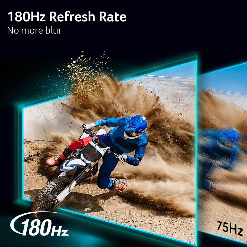 Acer Nitro KG241Y Sbiip 23.8” Full HD (1920 x 1080) VA Gaming Monitor | AMD FreeSync Premium Technology | 165Hz Refresh Rate | 1ms (VRB) | ZeroFrame Design | 1 x Display Port 1.2 & 2 x HDMI 2.0,Black