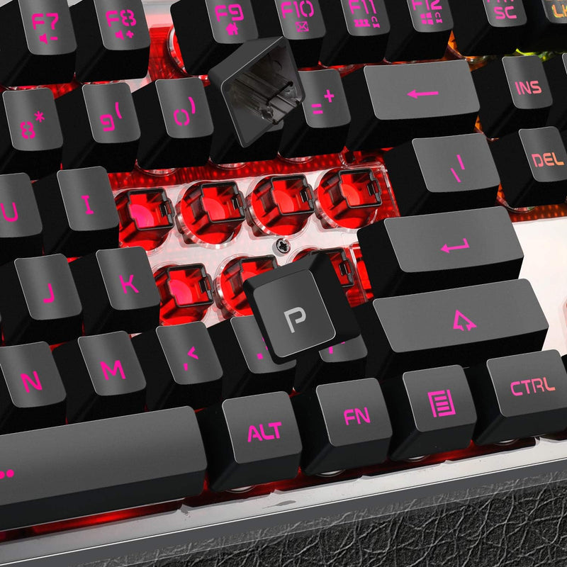 Gaming Keyboard and Mouse Combo, K1 RGB LED Backlit Keyboard with 104 Key for PC/Laptop(White)