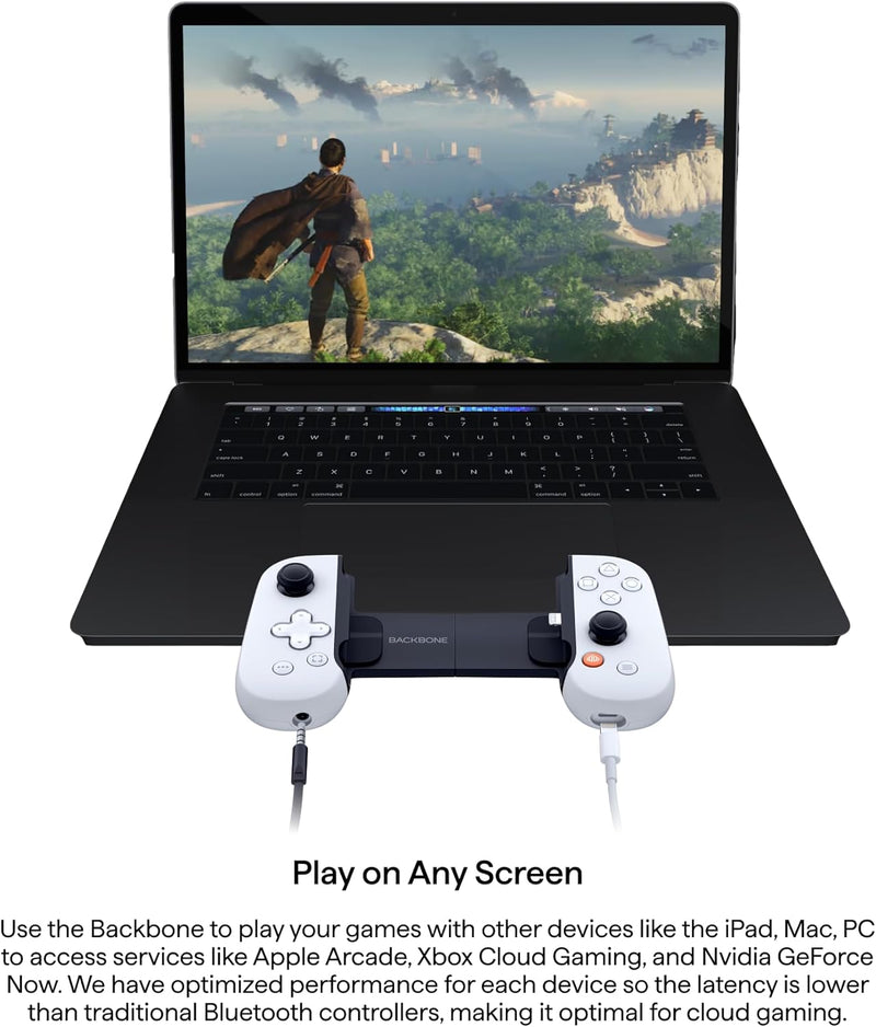 BACKBONE One Mobile Gaming Controller for iPhone (Lightning) - PlayStation Edition - Turn Your iPhone into a Gaming Console - Play Xbox, PlayStation, Call of Duty, Roblox, Genshin Impact & More
