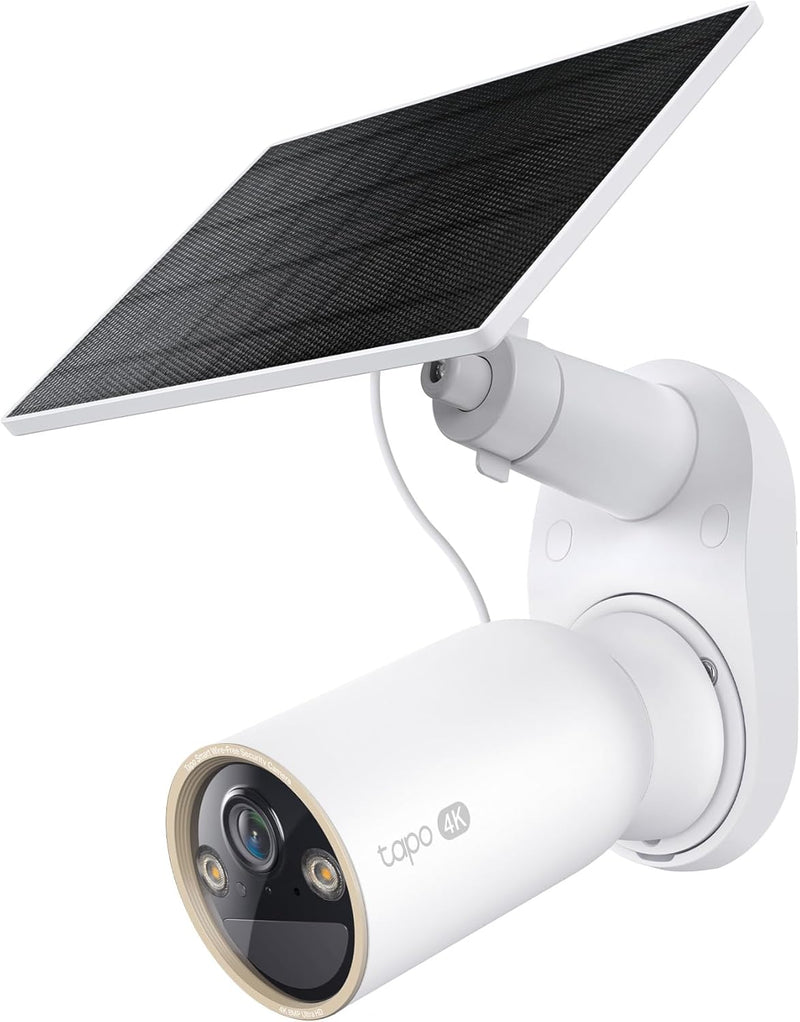 TP-Link 𝗧𝗮𝗽𝗼 SolarCam C402 Kit, Outdoor Battery Camera w/Solar Panel Base, Wireless, 1080P, Free Person/Vehicle Detection, SD/Cloud Storage, Color Night Vision, No Hub Needed, Works w/Alexa