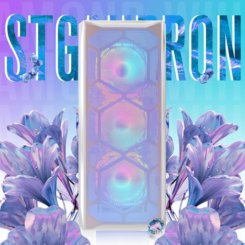 STGAubron Gaming PC Desktop, Intel Core i7, RX 580 8G, 16G RAM,1T SSD, WiFi 6, BT 5.3, RGB Fan x4, Win 11 Home