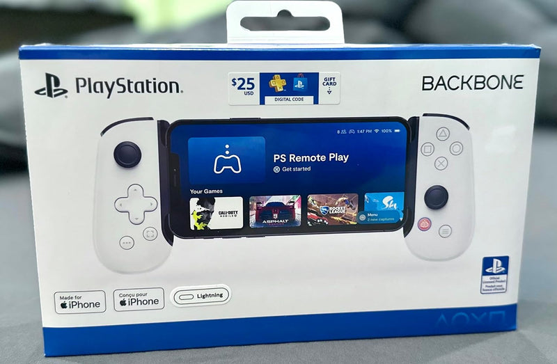 BACKBONE One (Lightning) - PlayStation Edition Mobile Gaming Controller for iPhone - $25 Sony PlayStation Credit Included