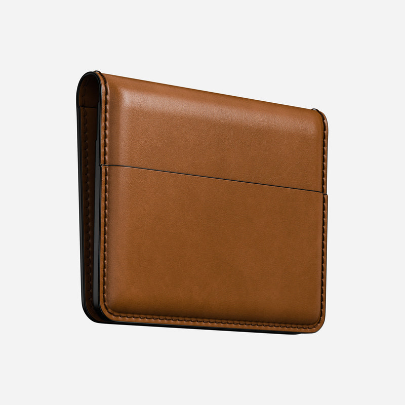 Card Wallet Plus - English Tan | Nomad Leather | Find My