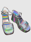 Silhouette Holographic Sandals  - SM REBOOTED