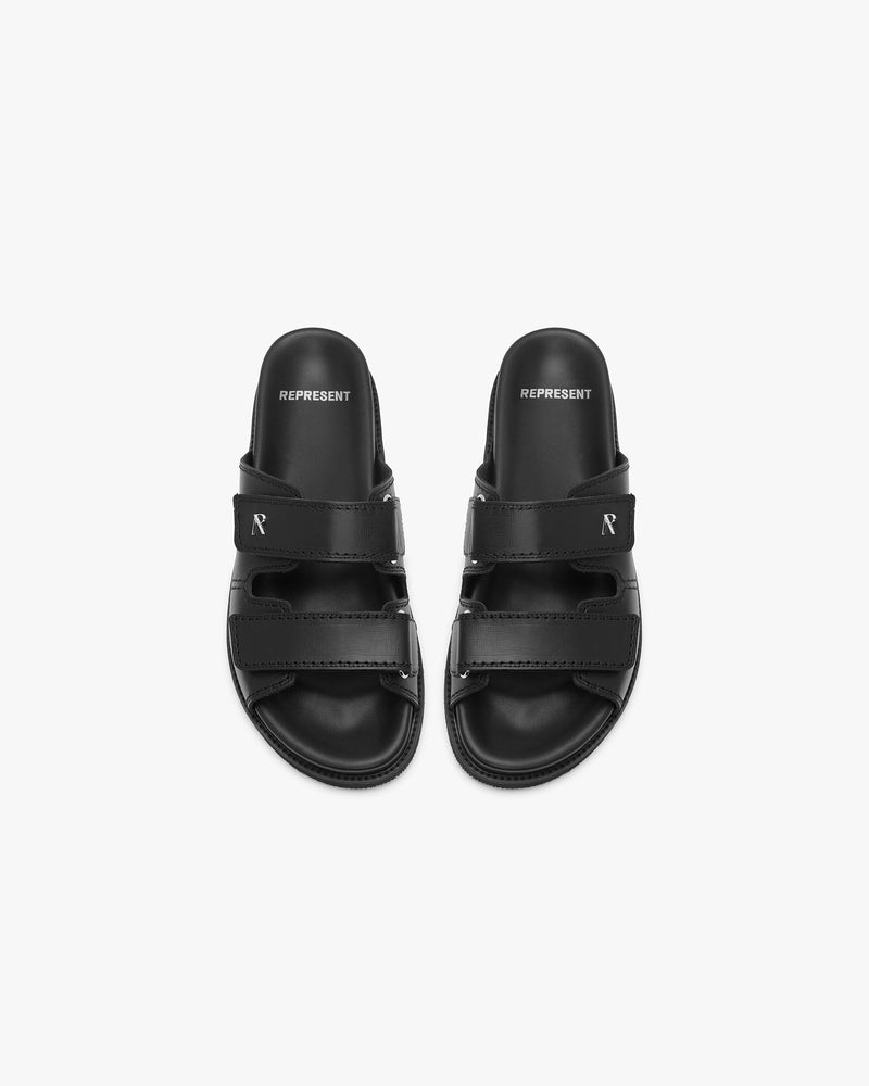 Initial Sandal - Black