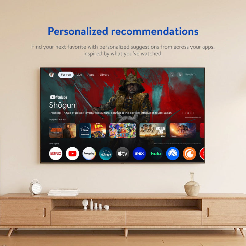 onn 4K Plus Streaming Device, Google TV - Ultra-fast Streaming, Stunning 4K UHD, 16GB Storage, 2GB RAM, Dolby Vision & Atmos, Remote with Voice Control