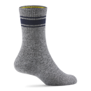 Anytime Crew Sock - Natural Grey Heather/Deep Navy