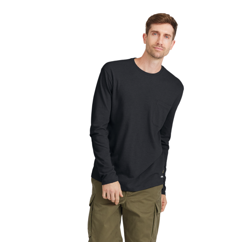 Men's Soft Merino Long Sleeve Tee - True Black - New Edition