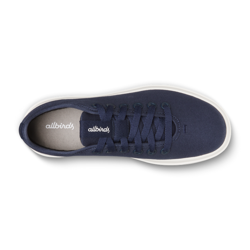 Women's Canvas Piper - Deep Navy (Natural White Sole)