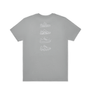Unisex Organic Cotton Graphic Tee - Medium Grey/Light Grey - Shoes