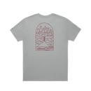 Unisex Organic Cotton Graphic Tee - Medium Grey/Thunder Red - CHI