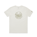 Unisex Organic Cotton Graphic Tee - Natural White/Rugged Green - NZ