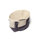 Mini Canvas Tote Bag - Natural White/Natural Grey