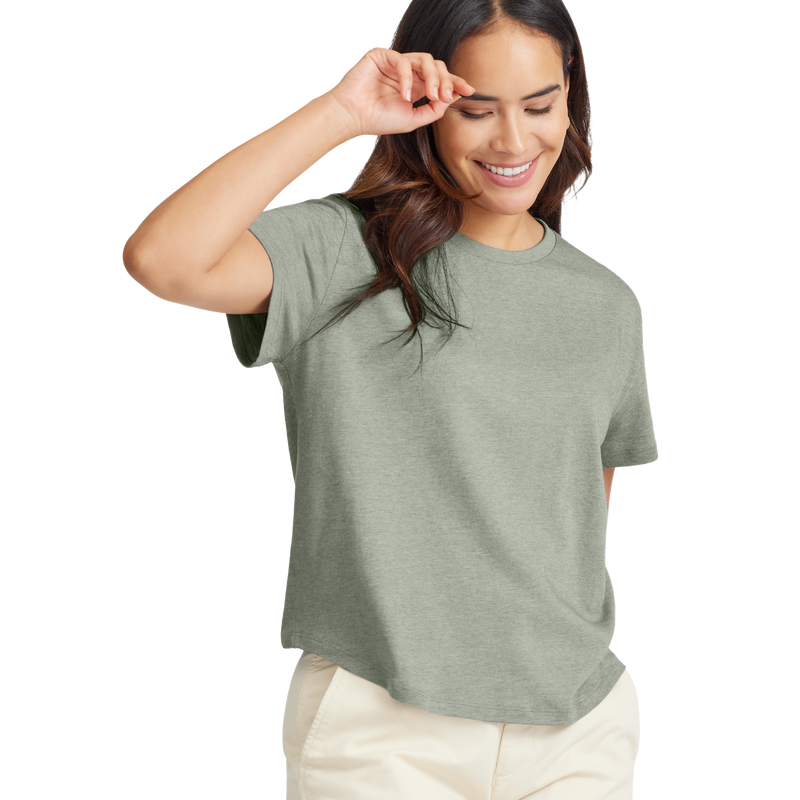 Women's Soft Merino Tee - Hazy Pine