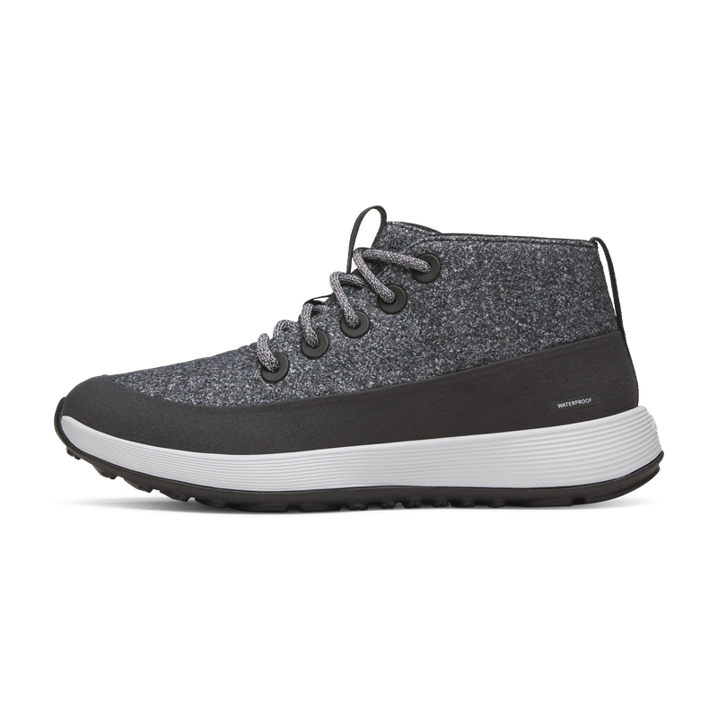 Men's Wool Runner NZ Mid Waterproof - Dark Grey (Light Grey Sole)