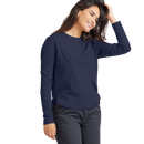 Women's Soft Merino Long Sleeve Tee - Deep Navy