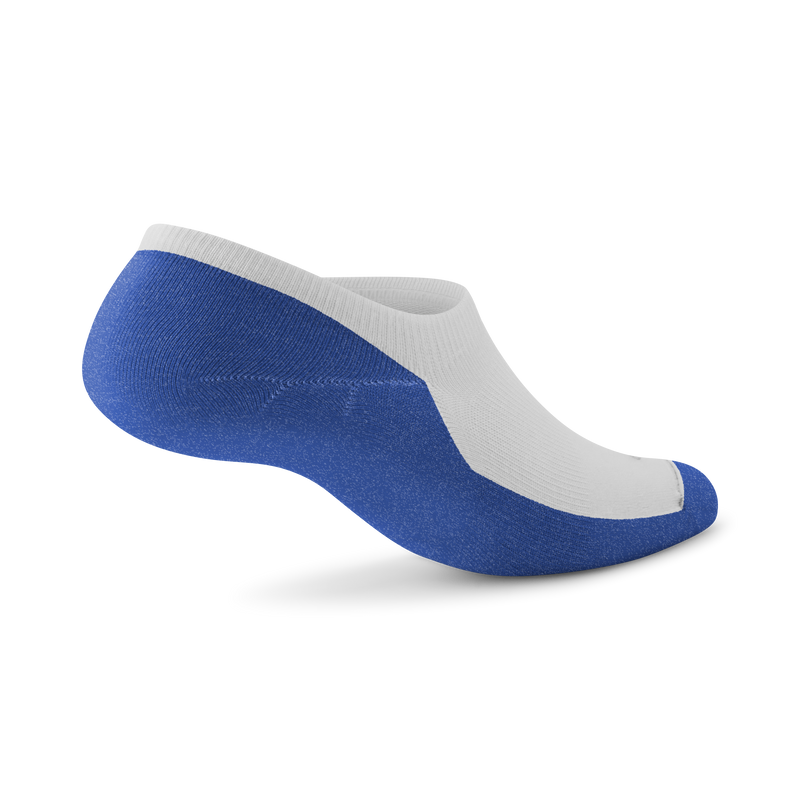 Anytime No Show Sock - Blizzard/Royal Blue