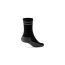 Anytime Crew Sock - Natural Black/Dark Grey Stripe