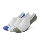 Anytime No Show Sock 3-Pack - Blizzard/Royal Blue/Thunder Green