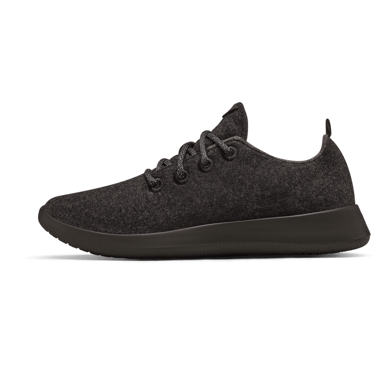 Men's Wool Runner - Natural Black (Black Sole)